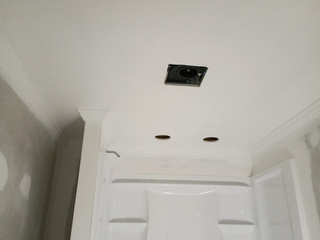 Ceiling preparation and crown molding